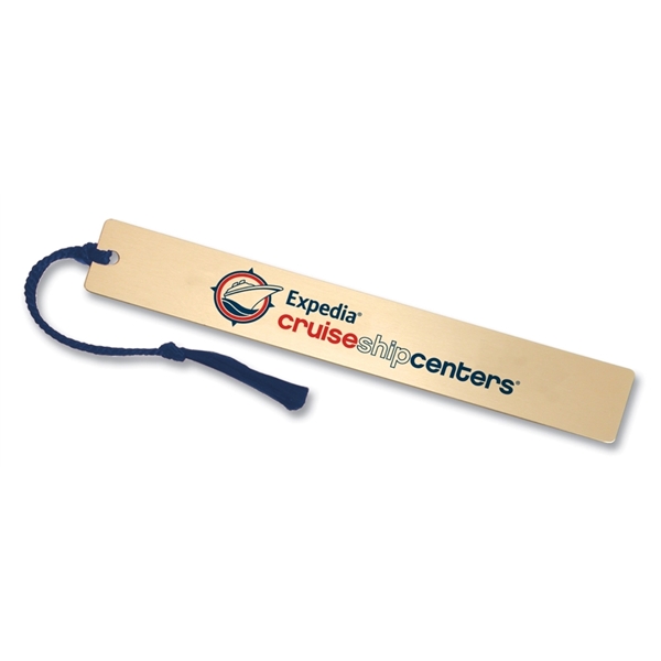 Tassel bookmark in goldtone or silvertone finish, 0.018" thickness standard gauge.... from ASI 68760 Marken Industries / Marken Superb Case Superb Superb Line