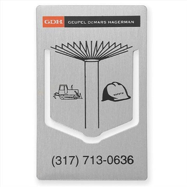 Book shape bookmark in goldtone or silvertone finish, 0.018" thickness, standard... from ASI 68760 Marken Industries / Marken Superb Case Superb Superb Line