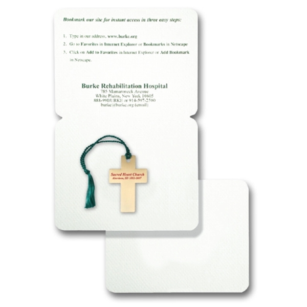 Business Card size bookmark in goldtone or silvertone, 0.018" thickness, standard... from ASI 68760 Marken Industries / Marken Superb Case Superb Superb Line