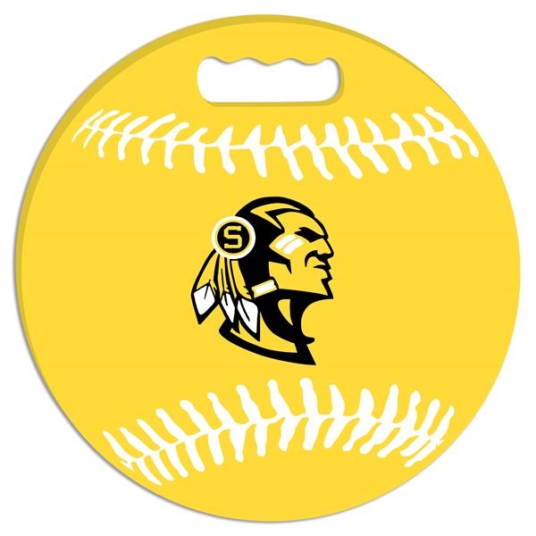 Baseball shaped seat cushion made from Softek closed cell foam. Made... from ASI 72805 NEP Promotions / NEP Promotions™