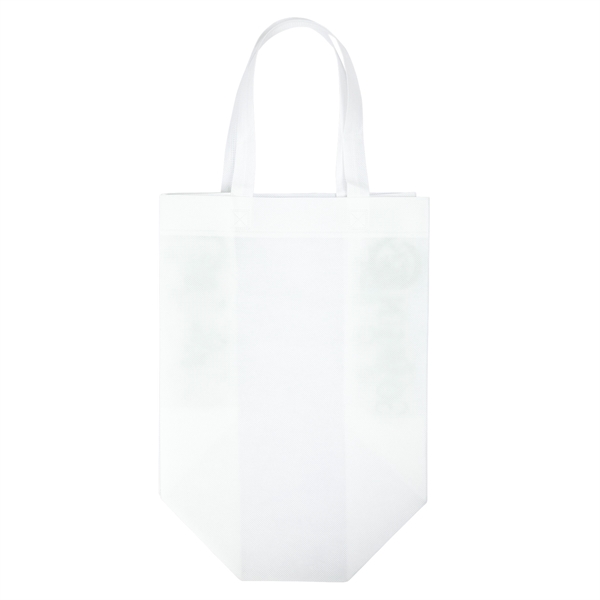 Non-Woven Polypropylene Tote with eco-friendly messages on the gussets.... from ASI 37940 Bag Makers Inc