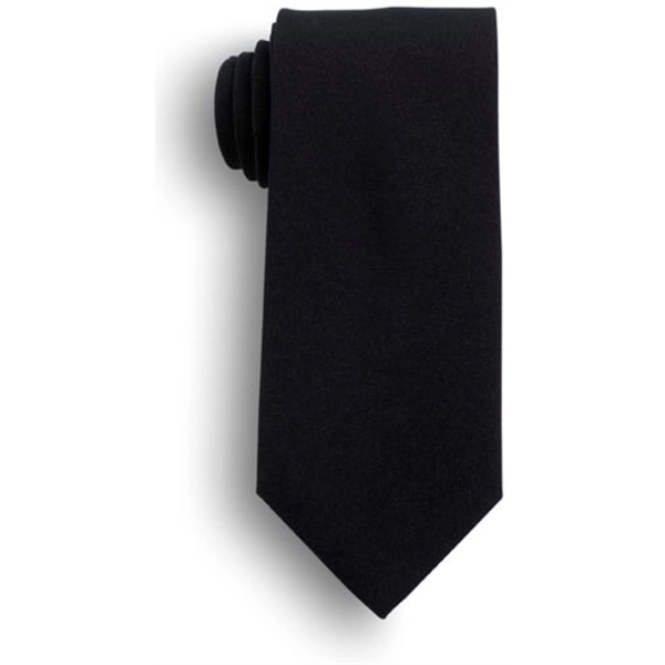 Black extra long 60" mens tie made of poly poplin for... from ASI 98085 Wolfmark