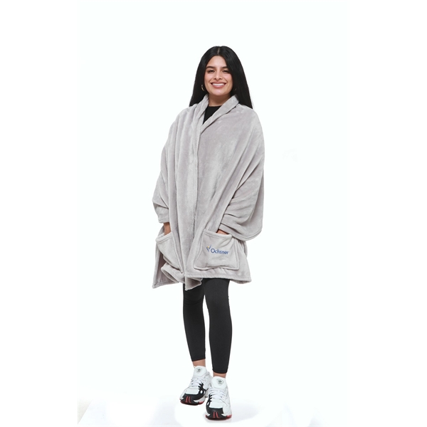 Luxurious fleece blanket wrap you can wear!... from ASI 40544 Binaco