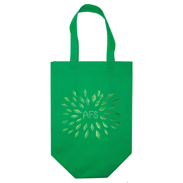Non-Woven Polypropylene Tote with eco-friendly messages on the gussets.... from ASI 37940 Bag Makers Inc