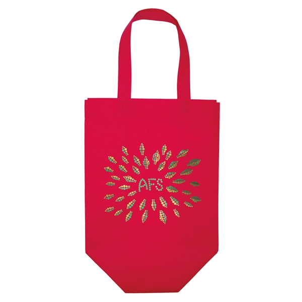 Non-Woven Polypropylene Tote with eco-friendly messages on the gussets.... from ASI 37940 Bag Makers Inc