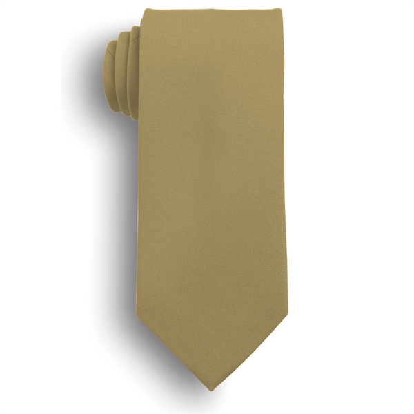 Tan tie made of polyester poplin... from ASI 98085 Wolfmark