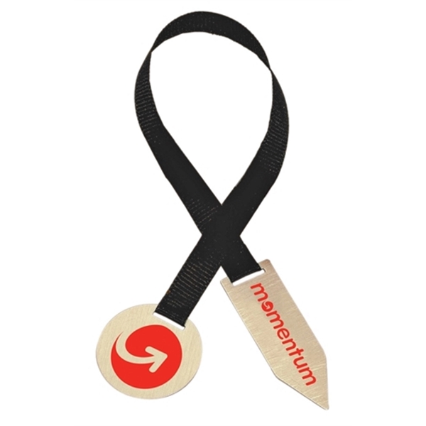 Round & Point Ribbon bookmark in goldtone or silvertone finish, 0.018"... from ASI 68760 Marken Industries / Marken Superb Case Superb Superb Line