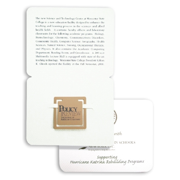 Thank You bookmark in goldtone or silvertone finish, 0.018" thickness, standard... from ASI 68760 Marken Industries / Marken Superb Case Superb Superb Line