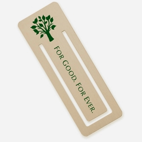 Tall rectangle bookmark in goldtone or silvertone finish, 0.018" thickness, standard... from ASI 68760 Marken Industries / Marken Superb Case Superb Superb Line