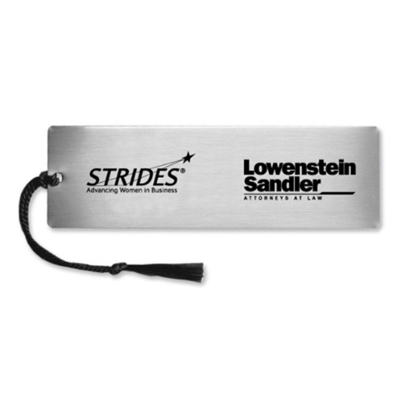 Jumbo tassel bookmark in goldtone or silvertone finish, 0.018" thickness, standard... from ASI 68760 Marken Industries / Marken Superb Case Superb Superb Line