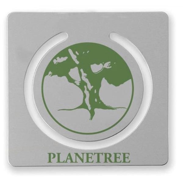 Square with round center bookmark in goldtone or silvertone finish, 0.018"... from ASI 68760 Marken Industries / Marken Superb Case Superb Superb Line