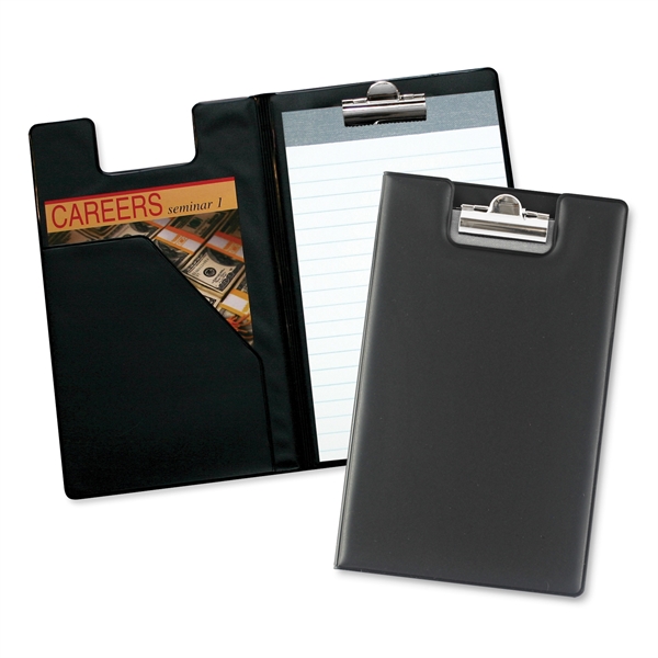 Writing pad with diagonal front pocket and polished nickel clip.... from ASI 54040 Fey Promo