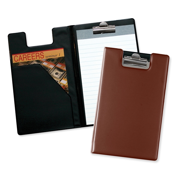 Writing pad with diagonal front pocket and polished nickel clip.... from ASI 54040 Fey Promo