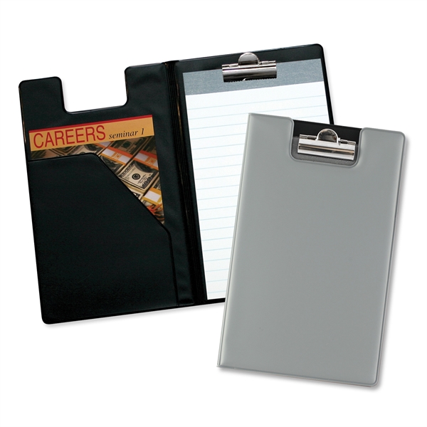 Writing pad with diagonal front pocket and polished nickel clip.... from ASI 54040 Fey Promo