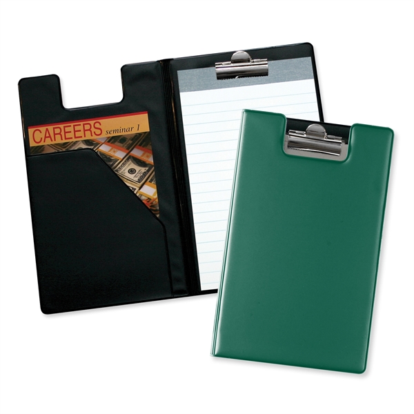 Writing pad with diagonal front pocket and polished nickel clip.... from ASI 54040 Fey Promo