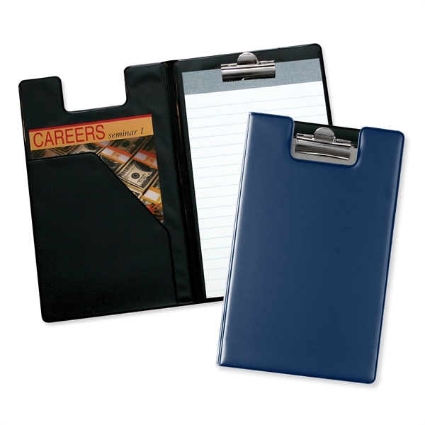 Writing pad with diagonal front pocket and polished nickel clip.... from ASI 54040 Fey Promo