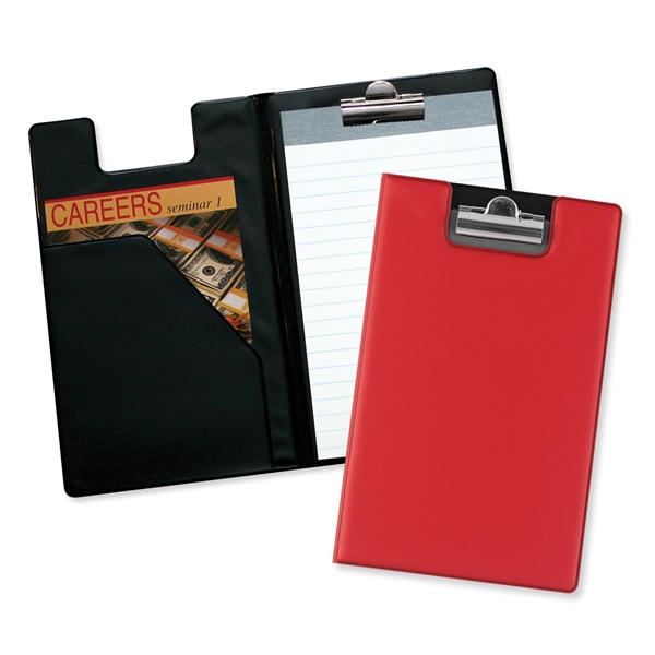 Writing pad with diagonal front pocket and polished nickel clip.... from ASI 54040 Fey Promo