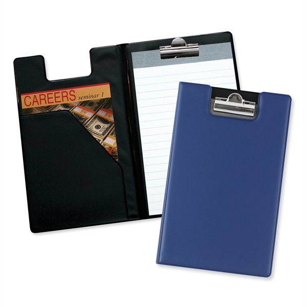 Writing pad with diagonal front pocket and polished nickel clip.... from ASI 54040 Fey Promo