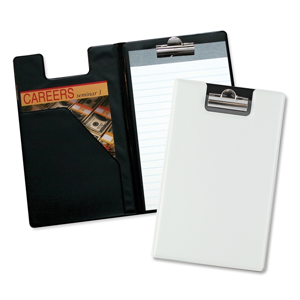 Writing pad with diagonal front pocket and polished nickel clip.... from ASI 54040 Fey Promo