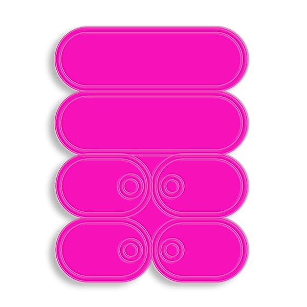 Self-sticking sneaker reflectors with a pair of Lace Tags.... from ASI 54040 Fey Promo / Reflectix®