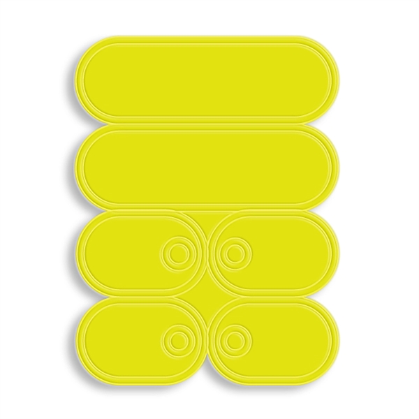 Self-sticking sneaker reflectors with a pair of Lace Tags.... from ASI 54040 Fey Promo / Reflectix®