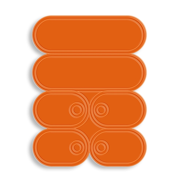 Self-sticking sneaker reflectors with a pair of Lace Tags.... from ASI 54040 Fey Promo / Reflectix®