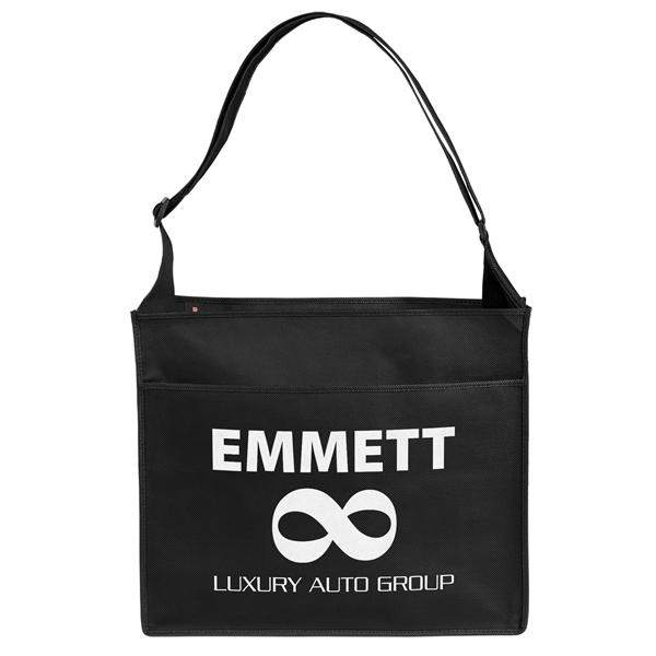 Non-Woven Polypropylene Tote with adjustable shoulder strap and multiple pockets.... from ASI 37940 Bag Makers Inc