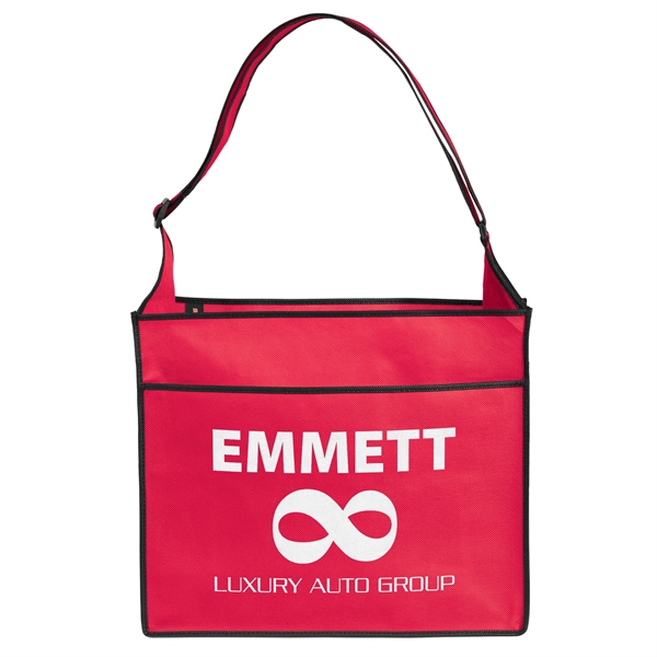 Non-Woven Polypropylene Tote with adjustable shoulder strap and multiple pockets.... from ASI 37940 Bag Makers Inc