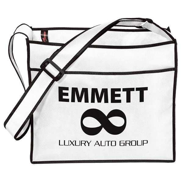 Non-Woven Polypropylene Tote with adjustable shoulder strap and multiple pockets.... from ASI 37940 Bag Makers Inc