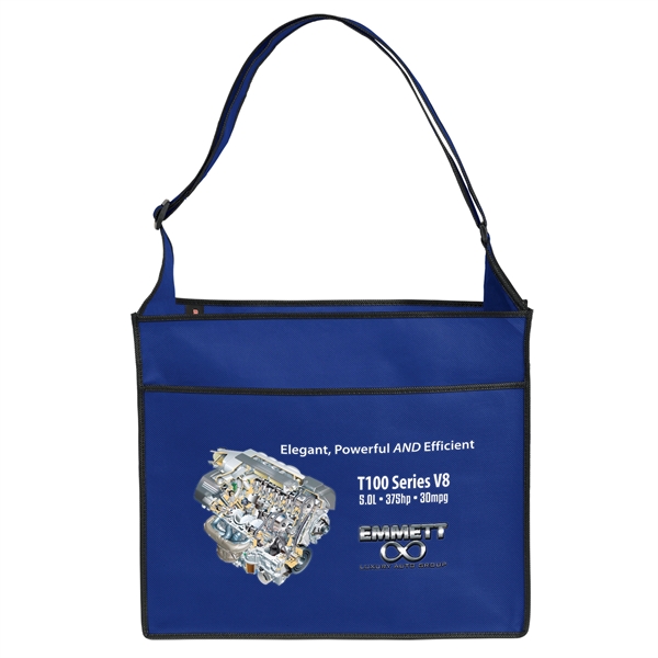 Non-Woven Polypropylene Tote with adjustable shoulder strap and multiple pockets.... from ASI 37940 Bag Makers Inc