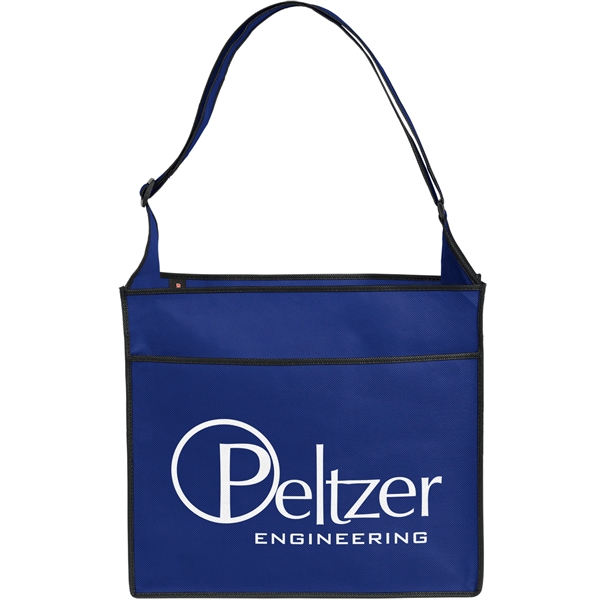 Non-Woven Polypropylene Tote with adjustable shoulder strap and multiple pockets.... from ASI 37940 Bag Makers Inc