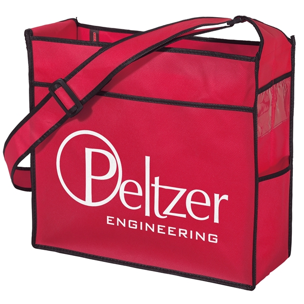 Non-Woven Polypropylene Tote with adjustable shoulder strap and multiple pockets.... from ASI 37940 Bag Makers Inc