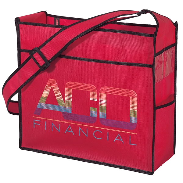 Non-Woven Polypropylene Tote with adjustable shoulder strap and multiple pockets.... from ASI 37940 Bag Makers Inc