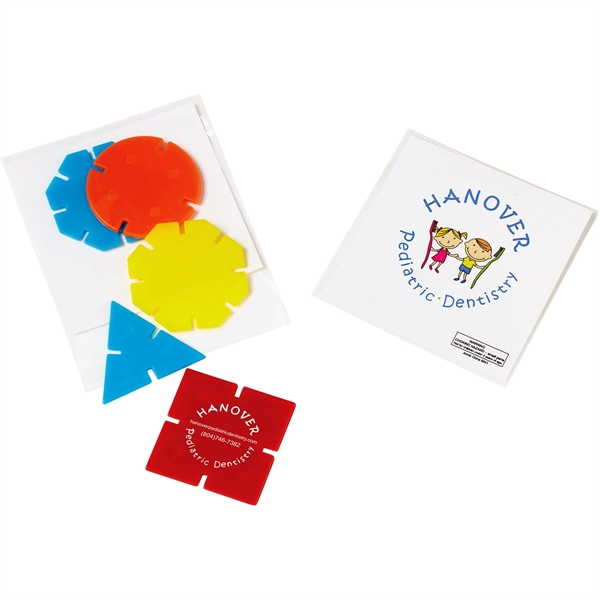 GeoPuzzle five-piece puzzle polybagged with translucent zipper case and card.... from ASI 63549 Jornik Manufacturing Corp / Jornik