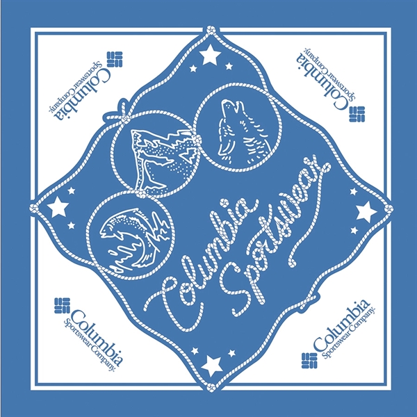 22" x 22" rotary-printed bandana made of 100% cotton.... from ASI 44020 Bandanna Promotions By CARO-LINE / Bandanna Promotions