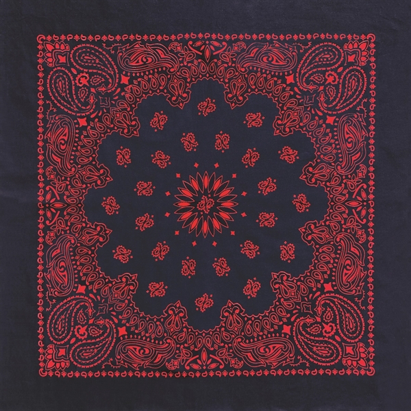 27" x 27" cotton bandanna with Austin paisley design.... from ASI 44020 Bandanna Promotions By CARO-LINE / Bandanna Promotions