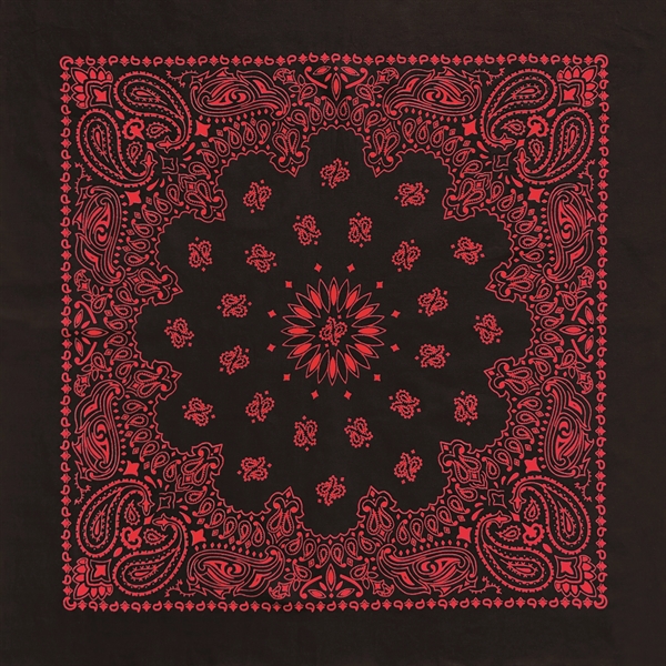 27" x 27" cotton bandanna with Austin paisley design.... from ASI 44020 Bandanna Promotions By CARO-LINE / Bandanna Promotions