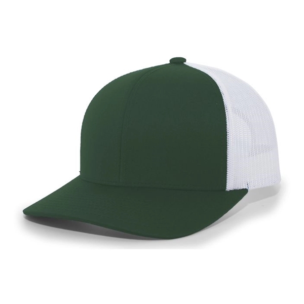 Trucker Snapback Cap with a poly/cotton blend and pro-stitched finish.... from ASI 37461 Augusta Sportswear / Pacific Headwear