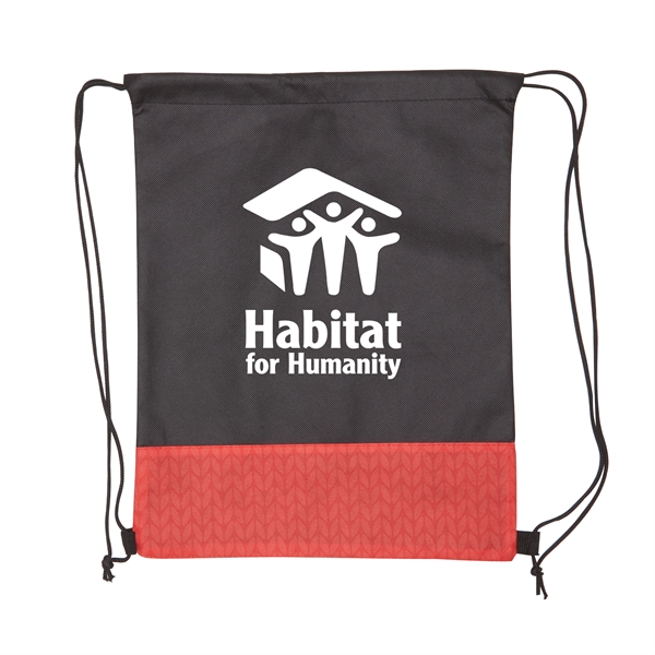 16" x 13" 80GSM non-woven polypropylene drawstring backpack with dual handle... from ASI 52840 Evans Manufacturing