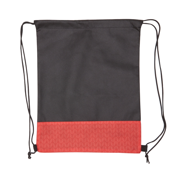 16" x 13" 80GSM non-woven polypropylene drawstring backpack with dual handle... from ASI 52840 Evans Manufacturing