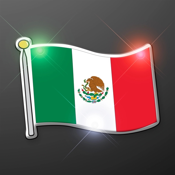In-stock flashing body light in Mexican flag shape. Blank.... from ASI 34194 ALightPromos / Alight Promotional Products