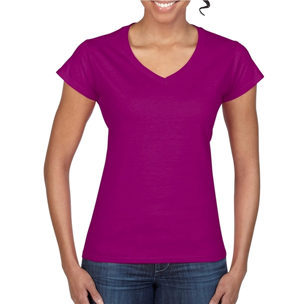 Gildan Softstyle ladies V-neck tee made of 100% ring spun cotton... from ASI 39552 BEL Promo