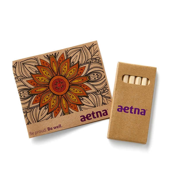 Adult coloring book with 32 pages and 6 colored pencil set.... from ASI 63549 Jornik Manufacturing Corp / Jornik