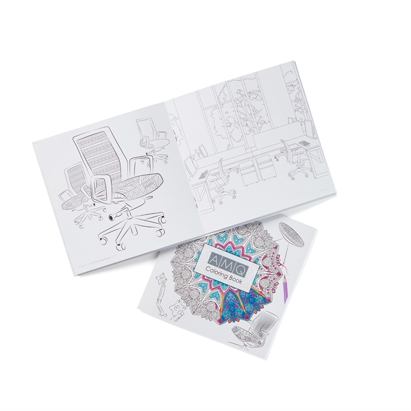 Adult coloring book with 24 coloring pages and 8 wooden, pre-sharpened... from ASI 63549 Jornik Manufacturing Corp / Jornik