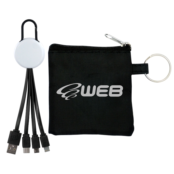 White Colorful Clip Cable Pouch Set... from ASI 30208 A P Specialties / AP Specialties