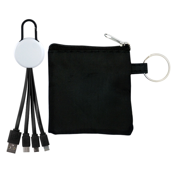 White Colorful Clip Cable Pouch Set... from ASI 30208 A P Specialties / AP Specialties