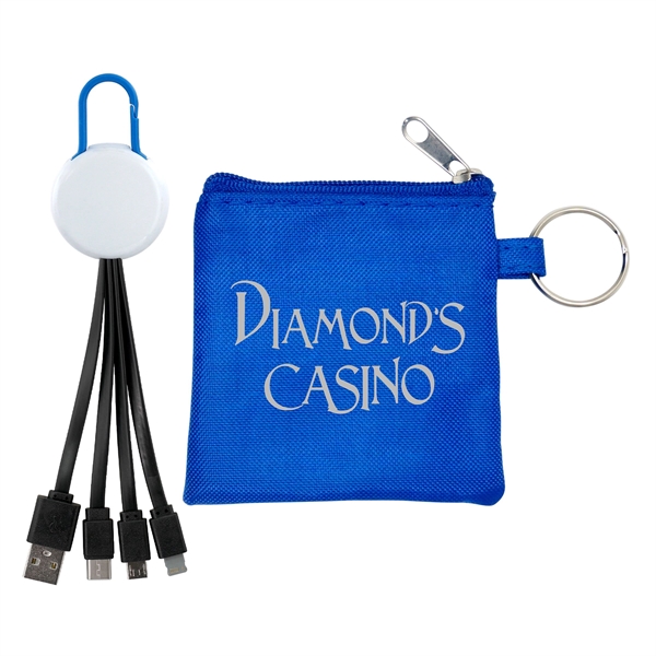 White Colorful Clip Cable Pouch Set... from ASI 30208 A P Specialties / AP Specialties