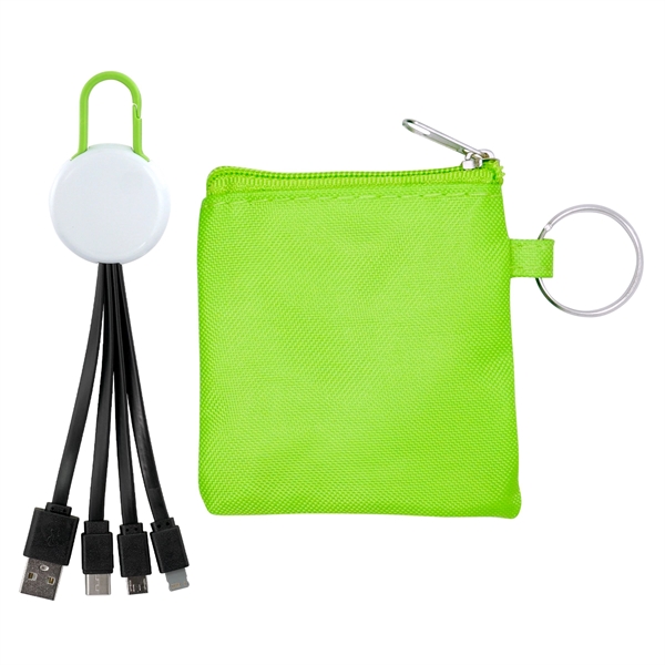 White Colorful Clip Cable Pouch Set... from ASI 30208 A P Specialties / AP Specialties