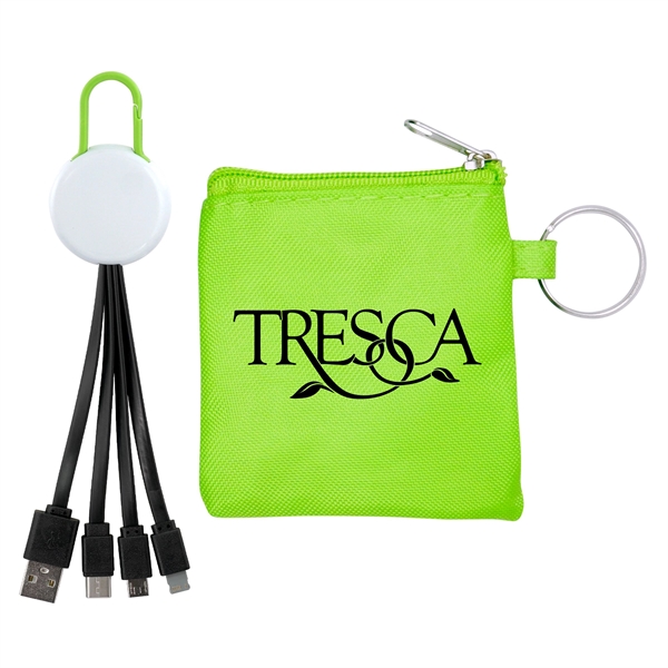 White Colorful Clip Cable Pouch Set... from ASI 30208 A P Specialties / AP Specialties