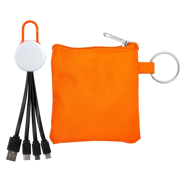 White Colorful Clip Cable Pouch Set... from ASI 30208 A P Specialties / AP Specialties